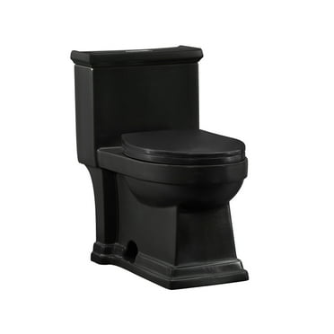 Lausanne One-Piece Elongated Toilet Dual-Flush 1.1/1.6 gpf in Matte Black