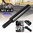 thumbnail image 3 of MYG 3 inch Black M12X1.25 Car Shift Knob Extender Shifter Stick Lever Extension, 3 of 8