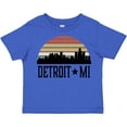 thumbnail image 3 of Inktastic Detroit Michigan Skyline Retro Boys or Girls Toddler T-Shirt, 3 of 5