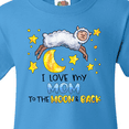 thumbnail image 4 of Inktastic I Love My Mom to the Moon and Back Cute Sheep Youth T-Shirt, 4 of 5
