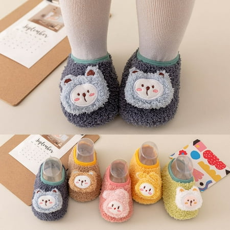 

Gubotare Baby Walking Shoes Baby Unisex Baby Cozy Booties Light Navy 12 Months