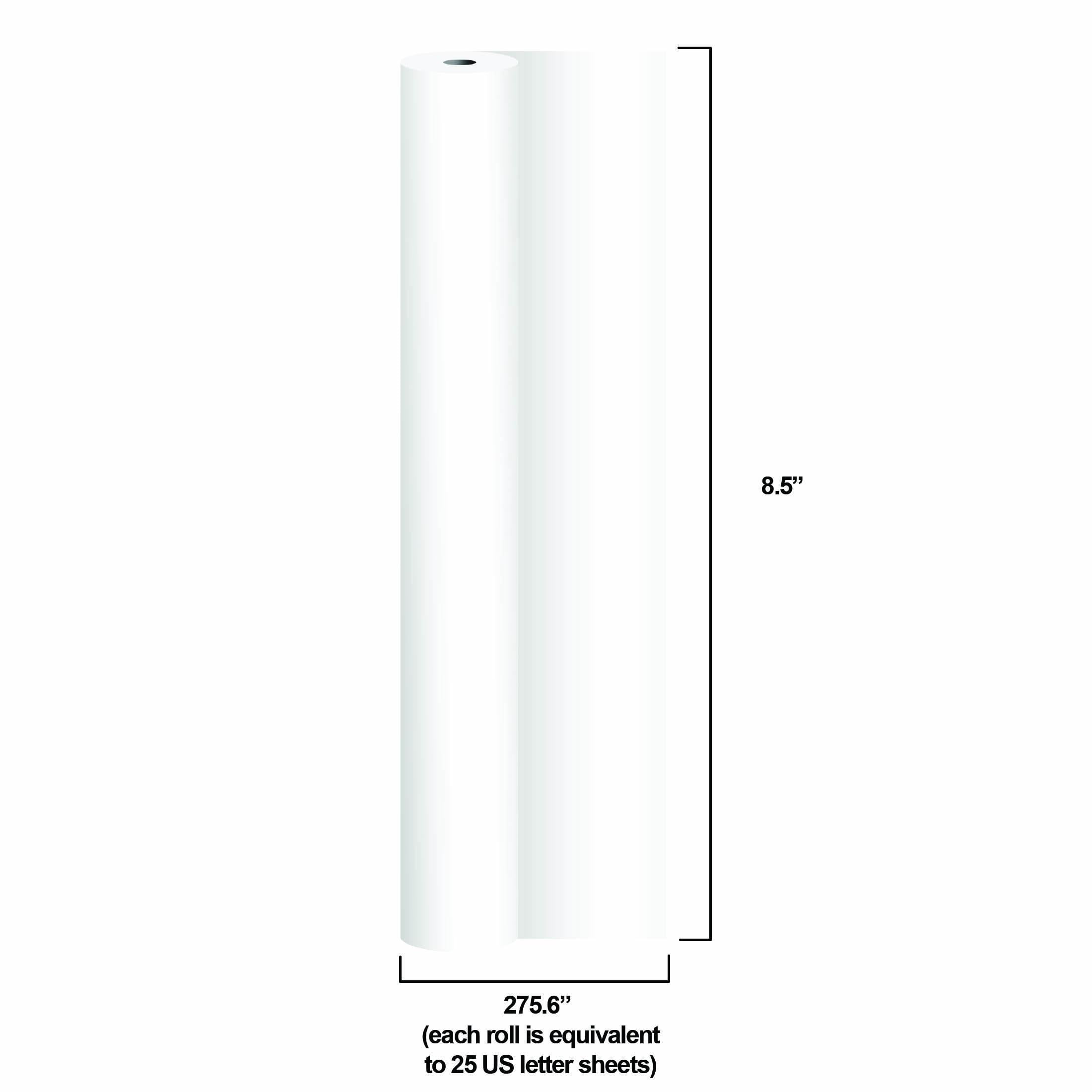 Core Innovations 2-Pack Thermal Printer Paper Rolls – White, 8.5" x 275.6", Compatible with Wireless Thermal Printers
