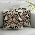 thumbnail image 3 of QZHH Horse Pillow Covers, Horse Pillow ,Horse Decor Cushion Cover for Bedroom Room,Horse Room Decor,Horse Decor for Room, 3 of 5