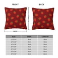 thumbnail image 2 of Pofeuu Strawberry Print Double-sided plush pillowcase Square Throw Pillow Covers Pillows Cover for Living Room Bedroom Sofa Couch Cushion Cover（No pillow core）-24"x24", 2 of 7
