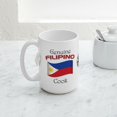 thumbnail image 5 of CafePress - Genuine Filipino Cook Large Mug - 15 oz Ceramic Large White Novelty Mug, 5 of 6