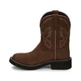 thumbnail image 3 of Justin Boots Womens Gemma Embroidered Round Toe Cowboy  Ankle Boots, 3 of 7