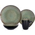 thumbnail image 7 of Stoneware Dinner Set Reactive Glaze (16pc Set, Java Green), 7 of 7