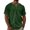 Dark Green, variant on Men's Summer Solid Color Henley Neck Short Sleeve Shirt Casual Lightweight Breathable Button Placket Tops Loose Fit Comfortable Blouse