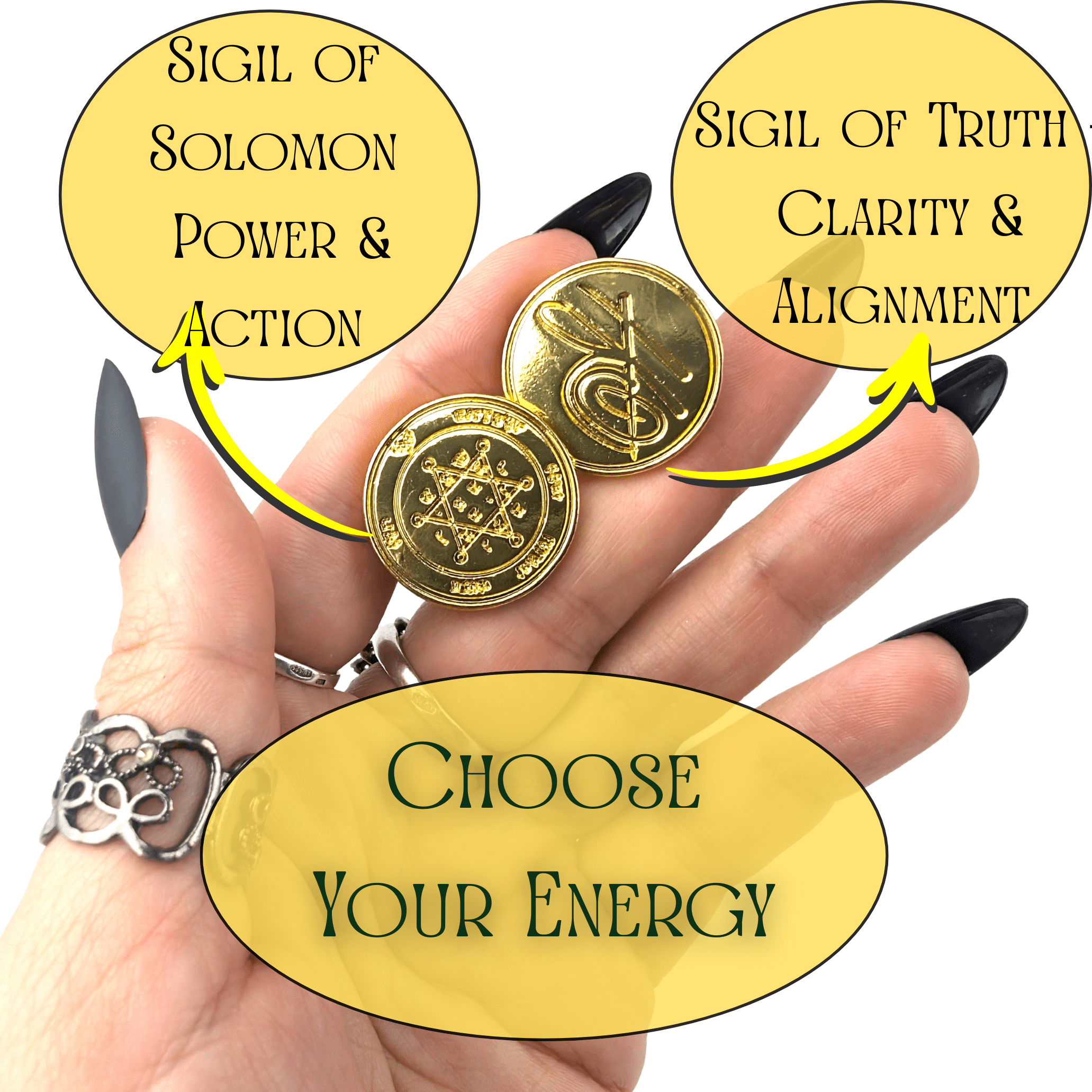 Manifestation Kit with Fire Paper & Wax Seal Stamps – Sigil Ritual Tools