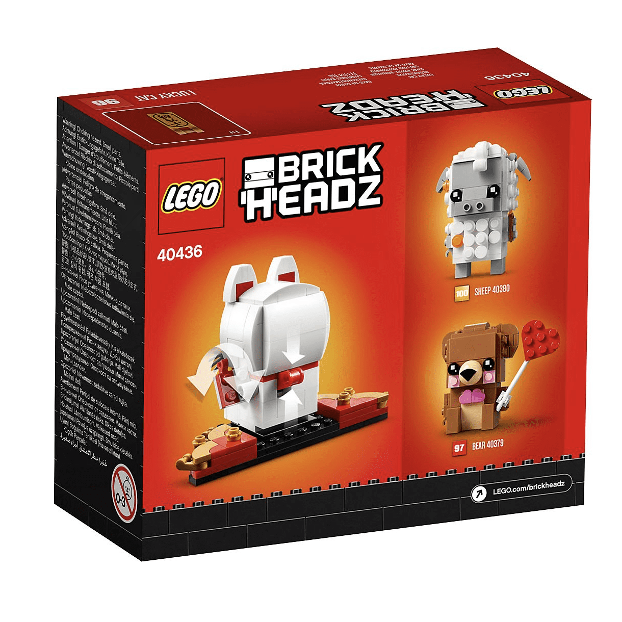 Lego 40436 BrickHeadz Zodiac Chinese Lucky Cat 134 pcz New with Box