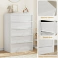 thumbnail image 4 of Dresser for Bedroom with Drawers,29.5" Wide Modern Chest of Drawers,Wood Closet Clothes Storage Organizer for Living Room,Hallway, 4 of 7