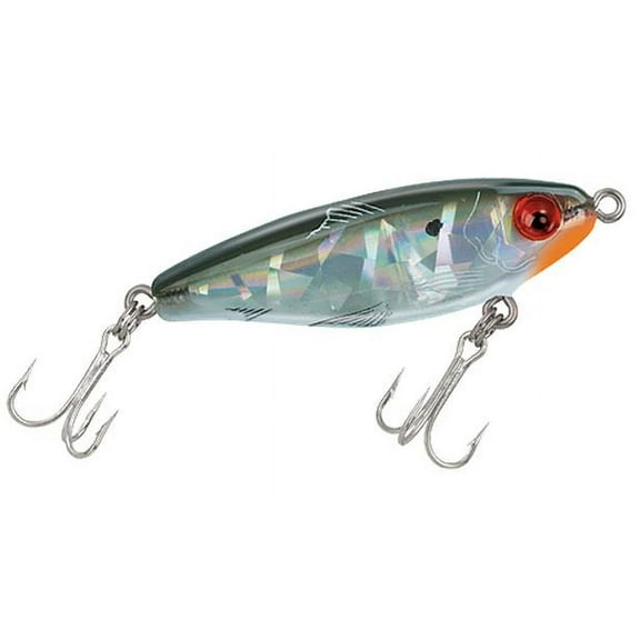 MirrOlure 2 5/8" Top Pup Rattling Twitch Baits, Green & White
