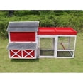 thumbnail image 2 of Merry Products  Wooden Red Barn Chicken Coop, 2 of 4