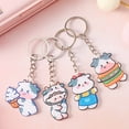 thumbnail image 3 of Cartoon Keychain Ring Fashion Cute Animal Keychains Lovely Acrylic Door Car Key Holder Backpack Purse Wallet Keyring Pendant for Female Type 5, 3 of 9