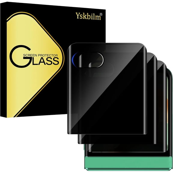 NEOYFC for (3 Pack) for Motorola Razr 2025/2024 Front Privacy Screen Protector,Anti-Spy Tempered Glass 9H Hardness Film for Motorola Moto Razr 2025, Anti-Scratch Case Friendly