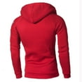 thumbnail image 2 of Fleece Hoodies for Men Quarter Zip Hooded Sweatshirt Winter Sherpa Lined Pullover Top Casual Warm Hoody Drawstring Workout Gym Sports Outdoor Sportwear with Pockets, 2 of 6