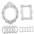 thumbnail image 4 of WHAMVOX Decorative Mini Frames Resin Silver 12Pcs 2.8X2.2In, 4 of 8