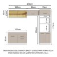thumbnail image 3 of Cocina Integral Completa Modular Madesa Agata 270cm BC 05, 3 of 10