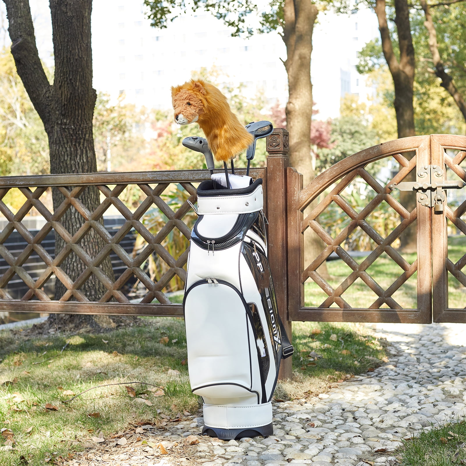 Plush Lion Funny Golf Headcover - Cute Animal Golf Club Cover for Driver Fits Standard 460cc Driver Head, Soft & Durable Golf Accessory for Men Women Golfers