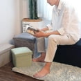thumbnail image 4 of Boîte de Rangement Capacité de Charge Élevée Pliable en Tissu Ottoman de Rangement Polyvalent Cube Siège pour la Maison Qinhai, 4 of 5