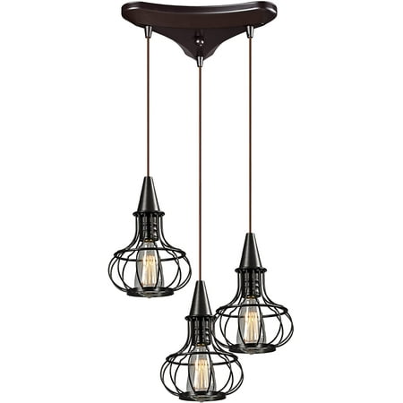 

YIGOU 14191/3 Yardley Collection 3 Light Chandelier W: 10 H: 11 Oil-Rubbed Bronze