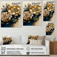 thumbnail image 4 of Designart Deep Yellow And Blue Zinnia Flowers I Canvas Wall Art, 4 of 5
