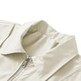 thumbnail image 3 of Men's Bomber Jacket Windbreak Jackets Rain Jacket Casual Loose Fit Zip-up Lightweight Golf Jacket with Side Pockets, 3 of 7