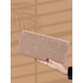 thumbnail image 3 of REMANLAND Women's Satin Evening Clutch, Beige, 3 of 7