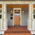 thumbnail image 4 of 4Th Of July Wreaths For Front Door 1 Pack Fall Garland Maple 5.7Ft/Piece Hanging Vine Garland Artificial Autumn Garland Thanksgiving Decor For Home Wedding Fireplace Party Christmas,White Home Brand, 4 of 5