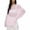 Pink, variant on WBQ Women's Thin Flared Sleeve Knit T-Shirt S-L size