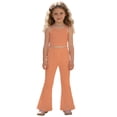thumbnail image 4 of Xijirk Girls High Waist Soft Stretch Casual Pants With Pockets Comfortable Everyday Wear,12-13 Years, 4 of 4