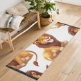 thumbnail image 6 of Cute Happy Cartoon Lions Bedside Runner Rug 2'x 6' Non Slip Carpet Floor Mat Area Rug, 6 of 8