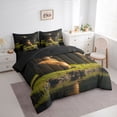 thumbnail image 2 of Erosebridal Jungle Capybara Kid Bedding Comforter Set, Rustic Animal Queen Bedding Sets, 7 Pieces, 2 of 7