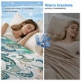 thumbnail image 2 of Teal Paisley Floral Cooling Blanket, Lightweight Breathable Summer Throw Blanket with Double Sided Cold Effect,Boho Ethnic Tribe Traditional Picnic Beach Blankets Bed Sheet for Hot Sleepers 50"x60", 2 of 8