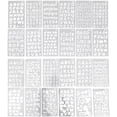 thumbnail image 4 of 24Pcs Letter Stencils English Alphabet Stencils Hollow Painting Templates DIY Scrapbook Graffiti Stencils, 4 of 7