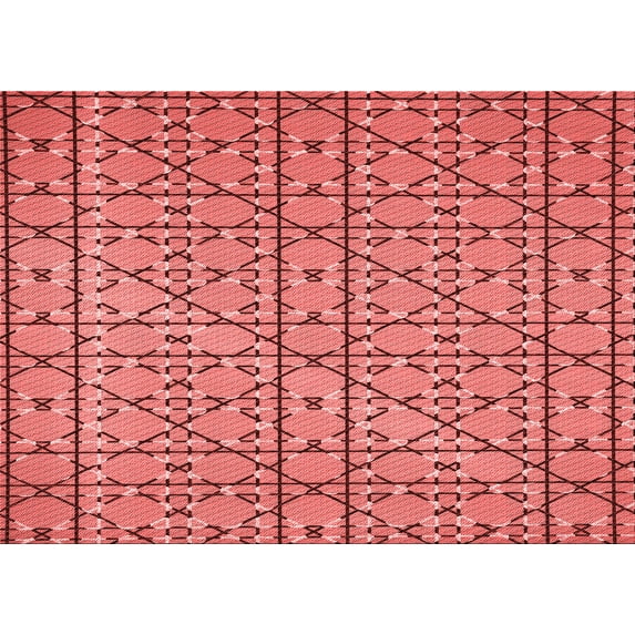 Ahgly Company Indoor Rectangle Patterned Chilli Pepper Red Area Rugs, 4' x 6'