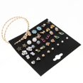 thumbnail image 4 of 20 pares de aretes al Por mayor Zulema estilo surtido tono plateado y dorado, 4 of 8