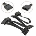 thumbnail image 4 of 4X Câble d'Alimentation 4Pin IDE vers 5 Ports 4Pin Molex vers Multi Port SATA Fil 18AWG pour Disque Dur HDD SSD PC, 4 of 5