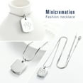 thumbnail image 3 of Cremation Jewelry Urn Necklace for Ashes for Pet, Paw Print Memorial Ash Jewelry, Keepsake Pendant for Pet's Cat Dog's Ashes with Filling Kit, 3 of 7