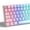 White, variant on COSTOM Pink Fog Translucent Keycap Set, 115 Keys Cherry Profile Transparent Keycaps, Shine Through Keyboard caps for 60% 65% 75% 100% Backlit Mx Switches Mechanical Gaming Keyboard