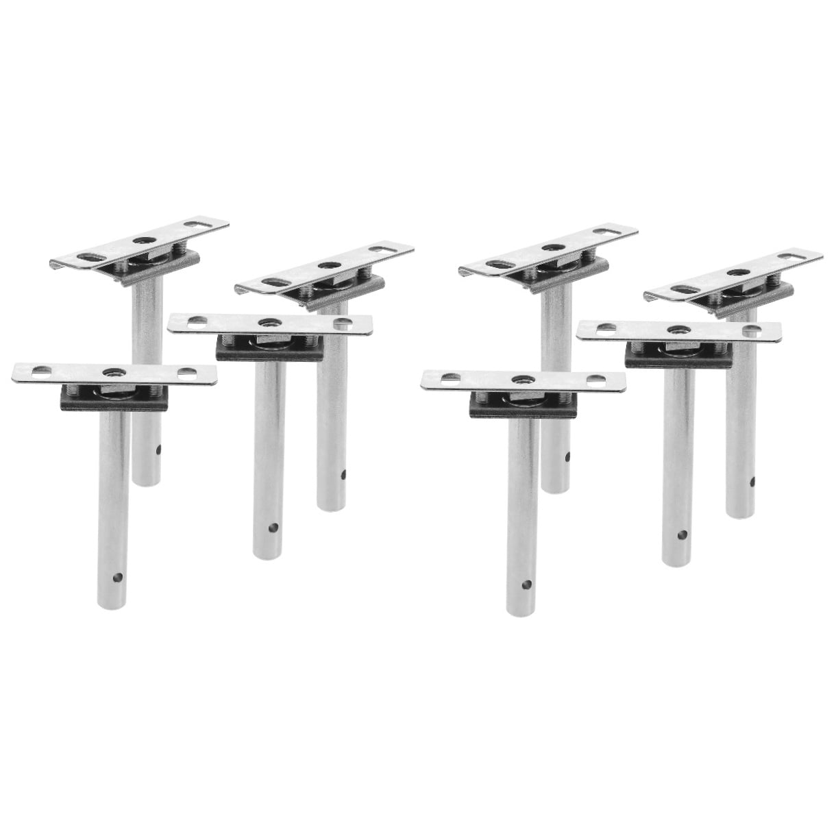 NUOLUX  Heavy Duty Floating Shelf Bracket T Shaped Silver for Glasses
