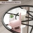 thumbnail image 5 of Mirrasia 24"x65" Full Length Arched Metal Windowpane Mirror, Black, 5 of 5