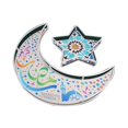 thumbnail image 1 of Bandeja de madera para Ramadán, luna, estrella, vajilla de madera para el hogar, caja de regalo para Eid Mubarak, castillo de cinta azul, 1 of 5