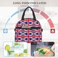 thumbnail image 5 of Union Jack All Uk Flag Insulated Adults Lunch Bag with Removable Shoulder Strap&Front Pocket Lunch Tote Box Reusable Cooler Bag, 5 of 7