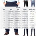 thumbnail image 4 of BiZtdJrK Mens Wedding Dress Pants Classic Fit High Waist Casual Business Suit Pant Comfy Stretch Office Work Trousers with Pockets Dark Blue 34, 4 of 7