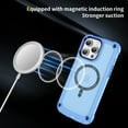 thumbnail image 2 of Dteck Magnetic for iPhone 12 Pro Max Case, Military Grade Drop Protection, Compatible with MagSafe, Slim Protective Translucent Matte Phone Case for iPhone 12 Pro Max,Blue, 2 of 7