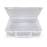 Hawk 8.75 X 5 X 2 Clear Plastic Craft Box With 22 Storage Sections - Tj8798-clear