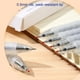 thumbnail image 5 of Bolígrafos de Gel Retráctiles Blanco | Diseño de prensa de punta de 0,5 mm | Cuerpo transparente para el control de la tinta | Suministros de oficina para negocios de escritura suave | Paquete de 5, 5 of 7