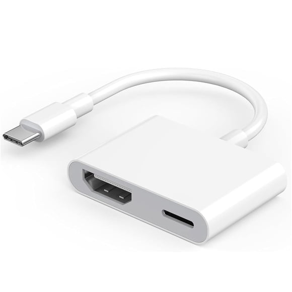Apple USB-C to HDMI Adapter 8K@60Hz for iPhone 15 16 17 MacBook Pro Air iPad Pro, MFi Certified USB 3.1 Type C Digital AV HDMI 2.1 Cord Compatible with Samsung Galaxy S26/S25/S24/S23 and More