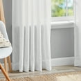 thumbnail image 4 of Mainstays 100% Cotton Indoor Sheer Rod Pocket Single Curtain Panel , White , 50" W x 63"L, 4 of 5